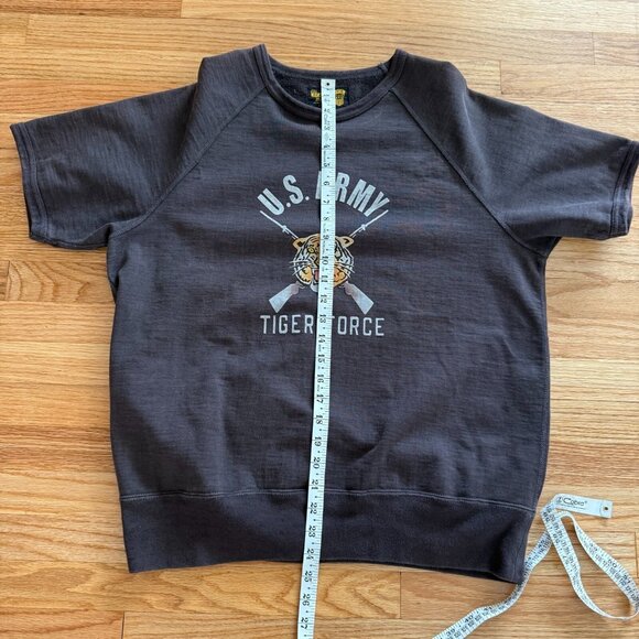 The Real McCoy's U.S. Army Tiger Force Half Sleeve Sweatshirt Large - Picture 4 of 9